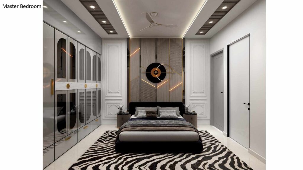 modern master bedroom interior design Ahmedabad by Nirveen Interior Pvt Ltd