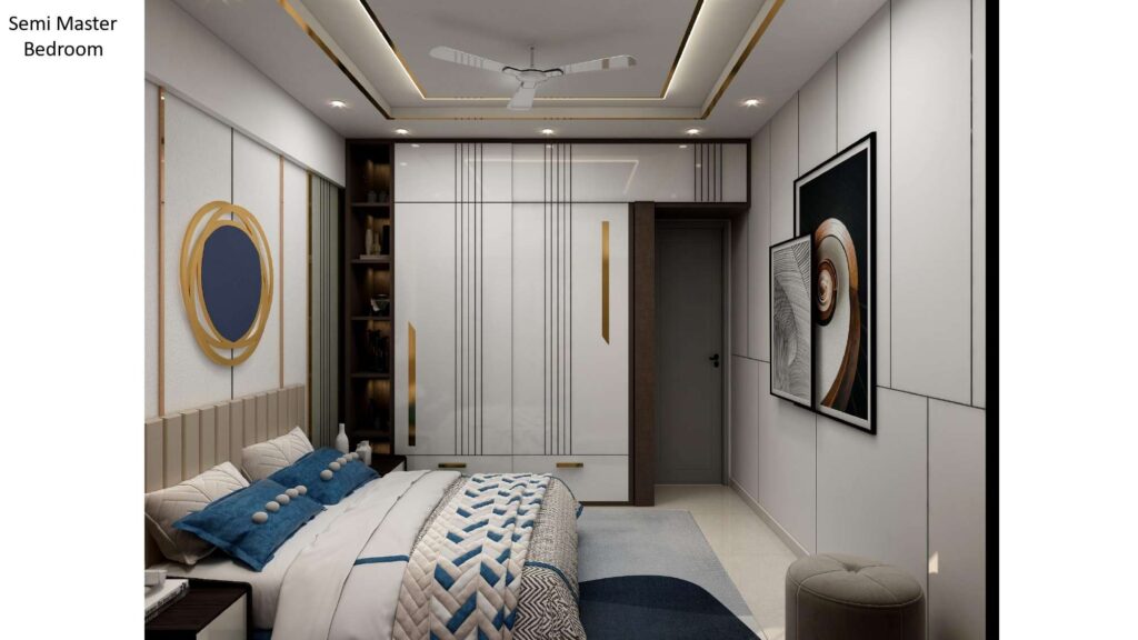 parents room wardrobe design, Ahmedabad by Nirveen Interior Pvt Ltd