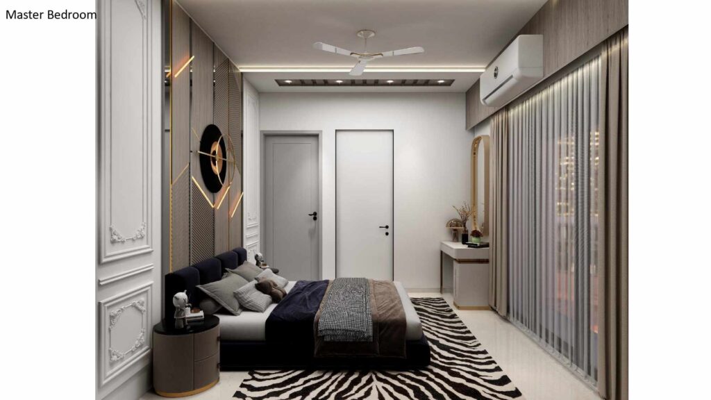 master bedroom study table design Ahmedabad by Nirveen Interior Pvt Ltd